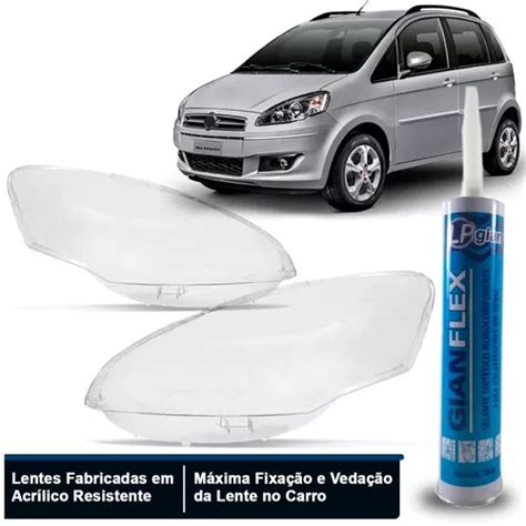 Par Lente Farol Fiat Idea 2011 2012 2013 2014 Silicone