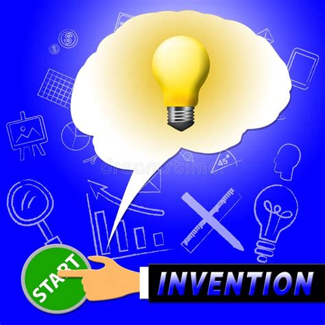 Invention Icons Means Sign Invents And Symbols Stock Illustration