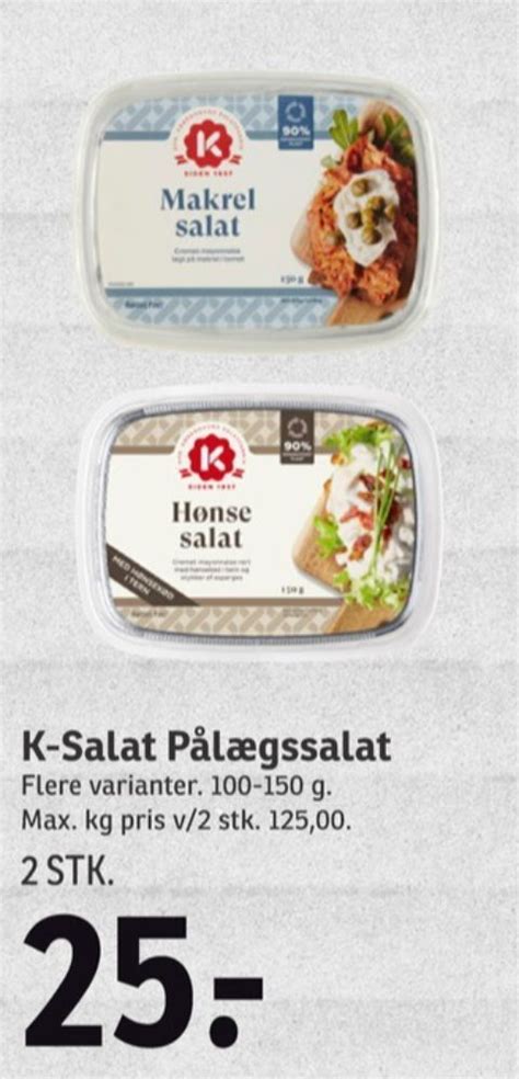 K Salat Makrelsalat Tilbud Hos SPAR