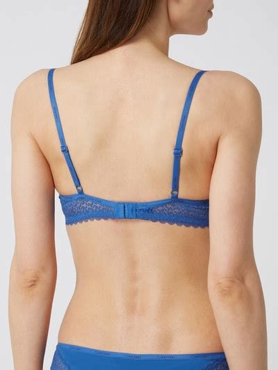 Calvin Klein Underwear B Gel Bh Mit Vorgeformten Cups Und Spitze Blau