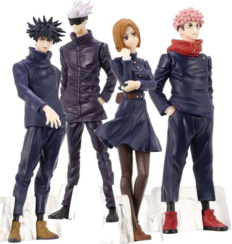 Jujutsu Kaisen Set Of 4 Mini Figures Yuji Itadori Megumi Fushiguro