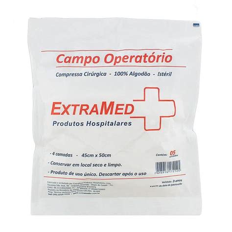 Compressa Gaze Extramed Campo Operat Rio Cm X Cm Unidades