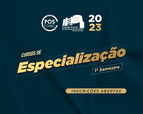 FDSBC Cursos de Pós Graduação da FDSBC abrem Inscrições para o 1