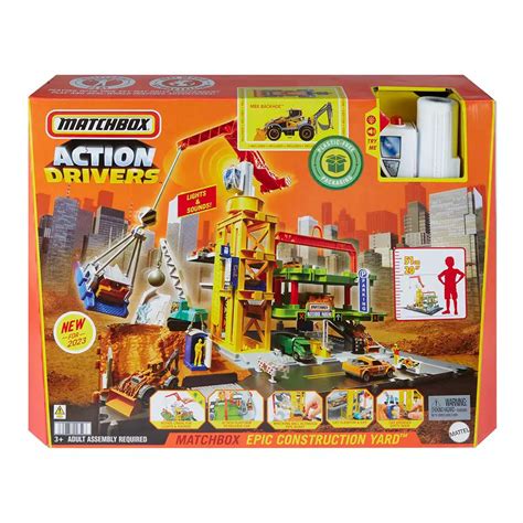 Matchbox Action Drivers Epic Construction Yard Playset Shop Playsets