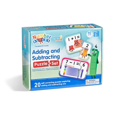 NUMBERBLOCKS ADDING AND SUBTRACTING PUZZLE SET HAND 2 MIND Playwell