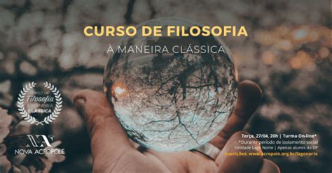 Curso de Filosofia à Maneira Clássica Apenas para Brasília online