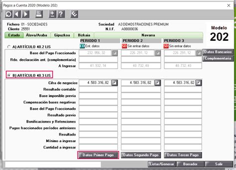 Modelo 202 Cómo comprobar la base del pago fraccionado