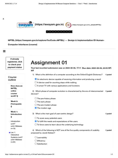 Design & Implementation of Human-Computer Interfaces - Unit 3 - Week 1 ...