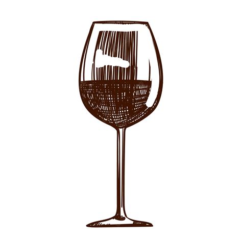 Premium Vector Wine Glass Illustration Winemaking Products In Sketch