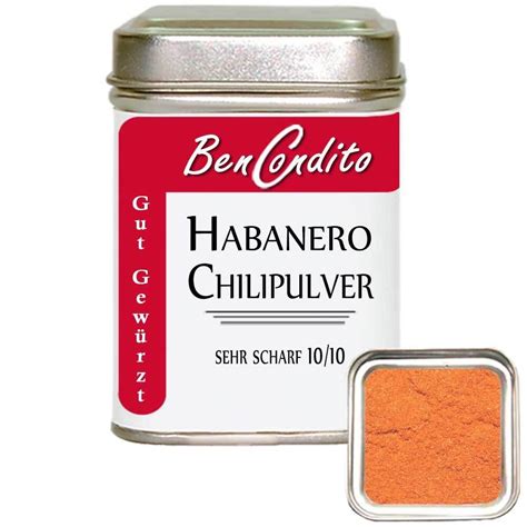 Bencondito I Habanero Chilipulver Sehr Scharfe Red Savina Habanero