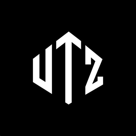 UTZ letter logo design with polygon shape. UTZ polygon and cube shape logo design. UTZ hexagon ...