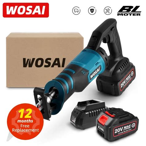 Wosai V Brushless Reciprocating Saw Electric Saw Cutting Adjustable