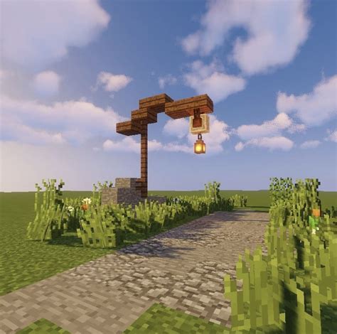 Medieval Minecraft Lamp Post Designs