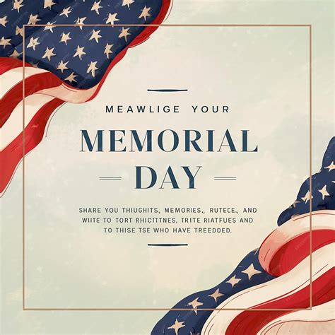 Premium Psd Memorial Day Social Media Post Design Template