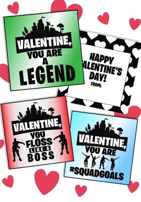 Make Valentine's Day Epic With Fortnite Valentine's Cards | Printable ...