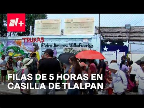 Reportan Filas De Hasta Cinco Horas En Casilla Especial De Tlalpan N