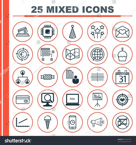 Set Of Universal Editable Icons Can Be Used For Web Mobile And App