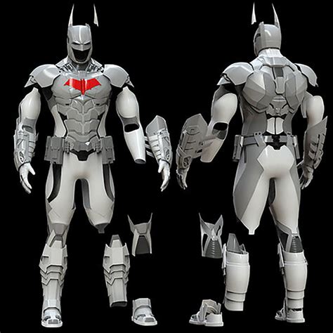 Batman Full Body Batsuit Armor from Arkham Knight 3D Model Ready to Print