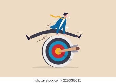 Achieve Target Reaching Goal Obtain Business Stock Vector Royalty Free