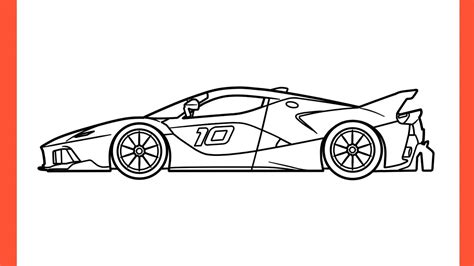 How To Draw A Ferrari Fxx K Evo Step By Step Drawing Ferrari Fxx