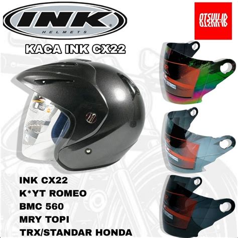 Jual KACA HELM VISOR HELM INK CX22 ROMEO TRX 3 HALF FACE Shopee Indonesia