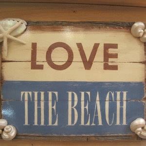 Beach Decor Sign love the Beach Sign Coastal Home Decor Beach Sign ...