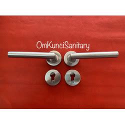 Jual Handle Pintu Roses Kunci Pintu Pisah Stainless Bulat Set Komplit