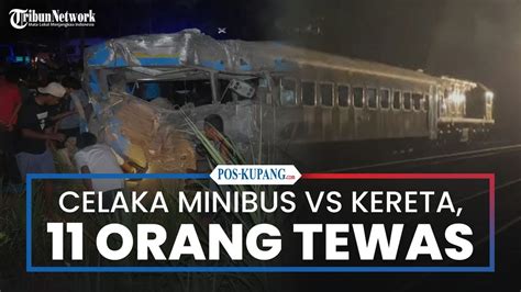 Tabrakan Minibus Vs Ka Probowangi Di Lumajang Orang Tewas Youtube