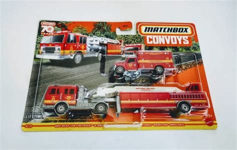 Matchbox 2023 Convoys 3 Of 10 Mbx Mega Ton Fire Truck W Western International Workstar