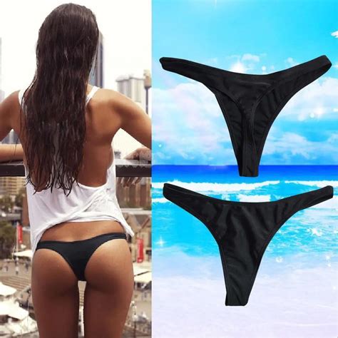 Mujeres traje de baño nadar mujer triángulo Bikini Tanga Bikini dos