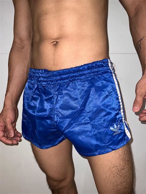 Sexy Adidas Satin Nylon Sprinter Shorts Men S Fashion Activewear On Carousell