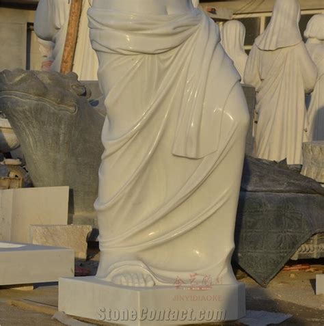 Pure White Marble Broken Arm Venus Statue From China