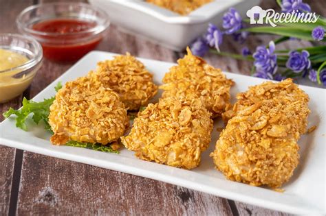 Nuggets De Pollo Rebozados Con Cereales Recetinas