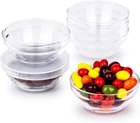 Sqarr Small Glass Bowls With Lids Perfect Prep Bowls For Kitchen Lovers Mini