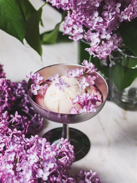 Healthier Lilac Vanilla Vegan Ice Cream Baking Me Healthy