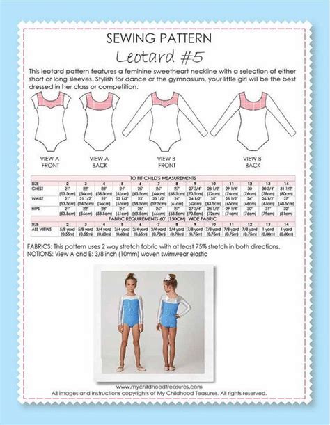 Gymnastics Leotard Pattern Pdf Dance Leotard Pattern Leotard Sewing