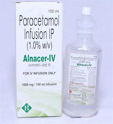 Paracetamol Infusion Ip At Rs Paracetamol Infusion In Barwala