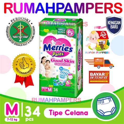 MERRIES Good Skin Pants M 34 KEMASAN BARU Lazada Indonesia