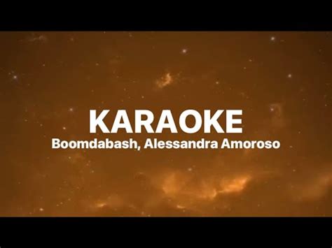 Karaoke Boomdabash Alessandra Amoroso Testo Lyrics YouTube