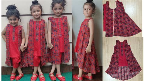 Double Open Shirt Umbrella High Low Kurti Dress Design Very Easy Way