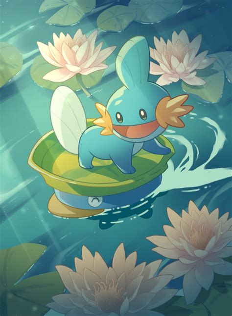 Mudkip And Lotad Pokemon Drawn By Deborah Kim Danbooru