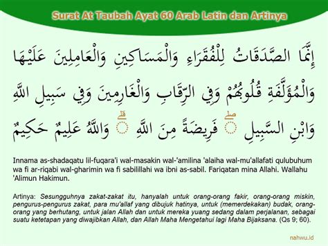 Penjelasan Surat At Taubah Ayat Arab Latin Dan Artinya