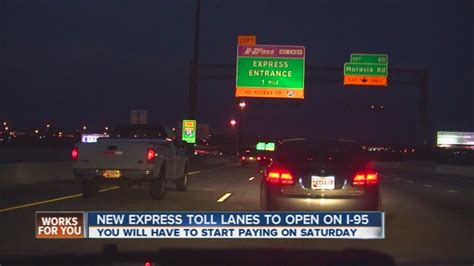 New I 95 Express Lanes Now Open Youtube