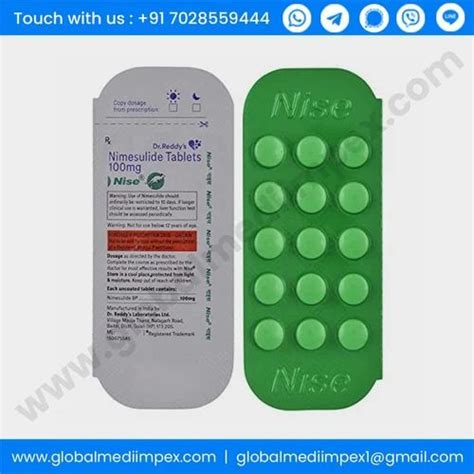 Nice Nimesulide Tablets 100mg At Rs 120 Stripe In Nagpur ID