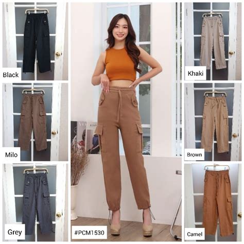 Jual Peace Monday Culotte Cargo Pants Celana Kulot Cargo Wanita