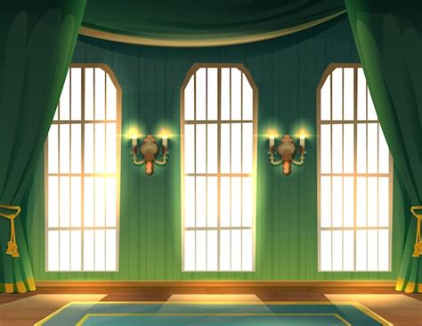 Free Vector | Vector cartoon style illustration. Castle indoor interior ...