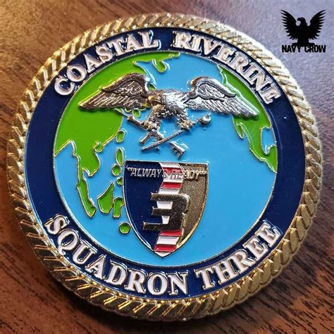 Coastal Riverine Squadron 3 US Navy Custom Challenge Coin