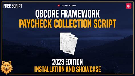 Qbcore Framework Paycheck Script Installation And Showcase Fivem Hot