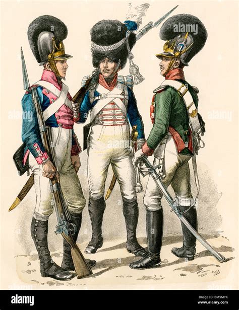 French Army Uniforms Infantry 1814 1825 Grenadier 1812 1815 And