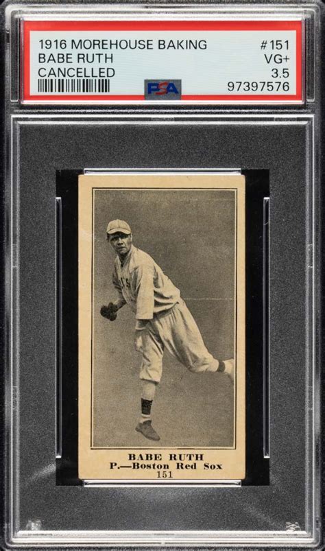 Rare Babe Ruth Ty Cobb Cards Vintage Gems Top Rea Fall Auction